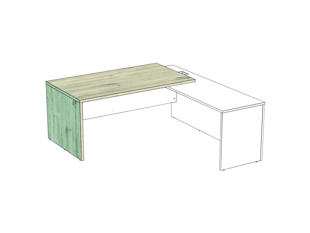 Стол руководителя угловой Инфинити 2200х2000 мм