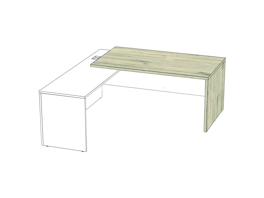 Стол руководителя угловой Инфинити 2000х2000 мм